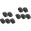 10Pièces Support Et Bracelet Noir PU Protecteurs 4