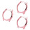 3Pcs Rose Gold Watch Protective Case Cover Lightweight Durable Frame 9