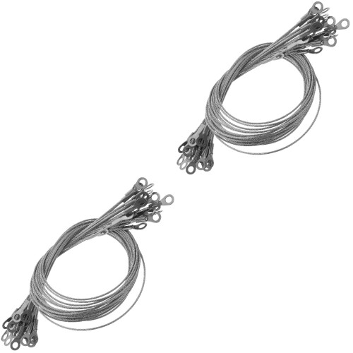 40Pièces Câble De Pour Bateau Inox Argent Suspension Durable 2