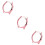 3Pcs Rose Gold Watch Protective Case Cover Lightweight Durable Frame 6