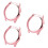 3Pcs Rose Gold Watch Protective Case Cover Lightweight Durable Frame 8