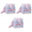 18Pièces Lingettes Bébé Carrées Coton Pur Multicolores Absorbantes 4