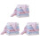 18Pièces Lingettes Bébé Carrées Coton Pur Multicolores Absorbantes 3
