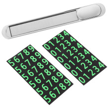 4Pièces Plaque De Téléphone Aluminium Solide Argent