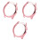3Pcs Rose Gold Watch Protective Case Cover Lightweight Durable Frame 4