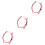 3Pcs Rose Gold Watch Protective Case Cover Lightweight Durable Frame 10