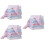 18Pièces Lingettes Bébé Carrées Coton Pur Multicolores Absorbantes 8