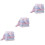 18Pièces Lingettes Bébé Carrées Coton Pur Multicolores Absorbantes 6