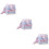 18Pièces Lingettes Bébé Carrées Coton Pur Multicolores Absorbantes 10