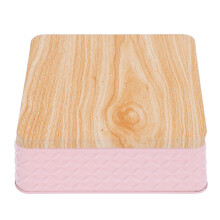 2Pièces Contenant Rose Bois Étain Boîte Pratique Pour Pâtisseries