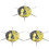 3Pièces Dotting Et 4
