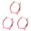 3Pcs Rose Gold Watch Protective Case Cover Lightweight Durable Frame 3