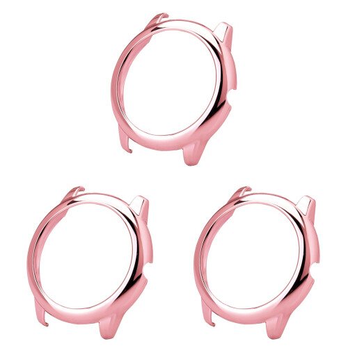 3Pcs Rose Gold Watch Protective Case Cover Lightweight Durable Frame 2