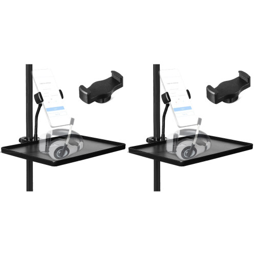 2Pièces Râtelier Micro ABS Avec Plateau Son Ajustable 1