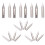 20Pièces Pointe De Stylo En Acier Durable Argent Pour 10