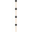 4Pièces Baguettes Percussion Manche Bois Noire Usage Polyvalent 10