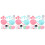 3Ensembles Outils DIY Bol Bâton Rose Vert 7
