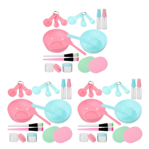3Ensembles Outils DIY Bol Bâton Rose Vert 2
