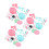 3Ensembles Outils DIY Bol Bâton Rose Vert 2