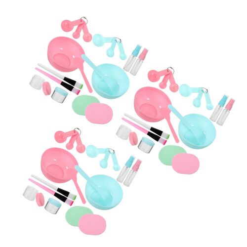 3Ensembles Outils DIY Bol Bâton Rose Vert 1