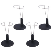 24Pcs Black Portable Bear Stand Display Holder for Dolls