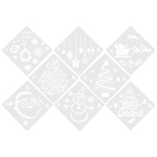 4Ensembles Pochoirs Multi-Usage En Pet Pour De Noël
