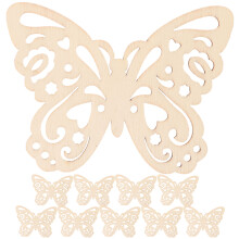 30Pièces Pièces En Bois Beige Pour Artisanat DIY Ornements De Noël