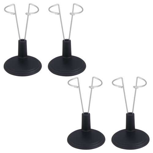 24Pcs Black Portable Bear Stand Display Holder for Dolls 1