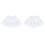 24Pièces Brosse Cristal Transparent Pour Masques Et 2