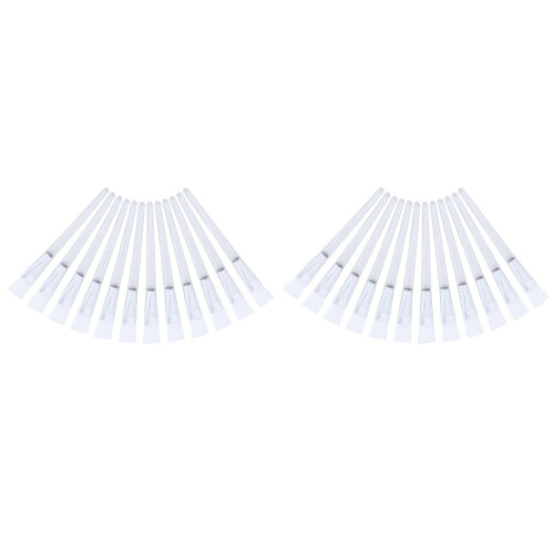 24Pièces Brosse Cristal Transparent Pour Masques Et 1