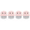 4Pièces Massage Animal ABS Compact Rose Pour Poils Courts Longs 6