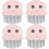 4Pièces Massage Animal ABS Compact Rose Pour Poils Courts Longs 7
