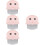 4Pièces Massage Animal ABS Compact Rose Pour Poils Courts Longs 9