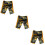 3Pièces Shorts De Natation Camouflage Confortables 9