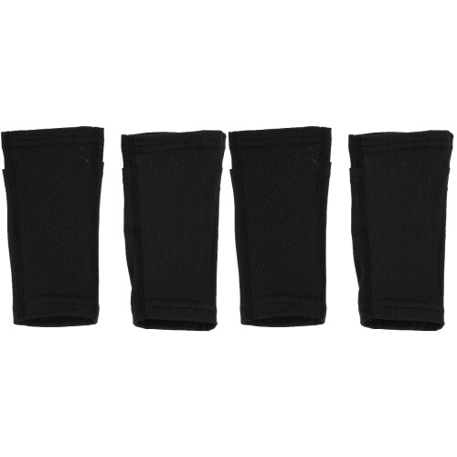 2Paires Protecteurs Mollets Football Noir Support Confortable Durable 1