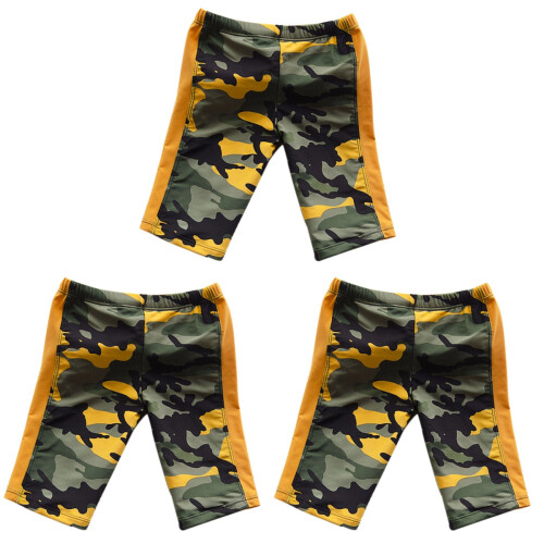 3Pièces Shorts De Natation Camouflage Confortables 1