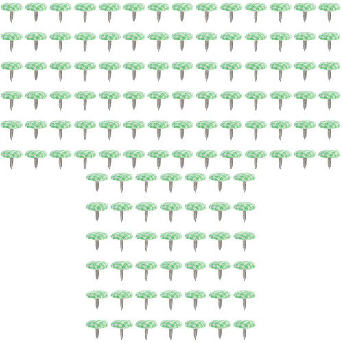 150Pièces Clous Double Pattes Verts Rivets DIY Résistant 2