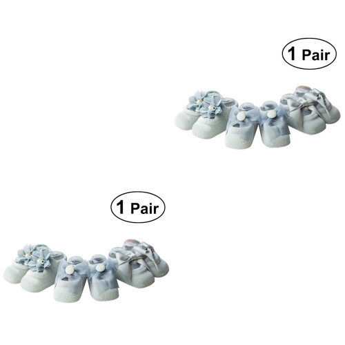 2Paires Bébé Antidérapantes Pour 2