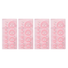 12Pièces Ensemble Outils Quilling ABS Rose Pour Modèles Papier 3D
