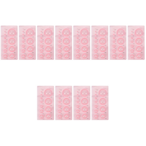 12Pièces Ensemble Outils Quilling ABS Rose Pour Modèles Papier 3D 2