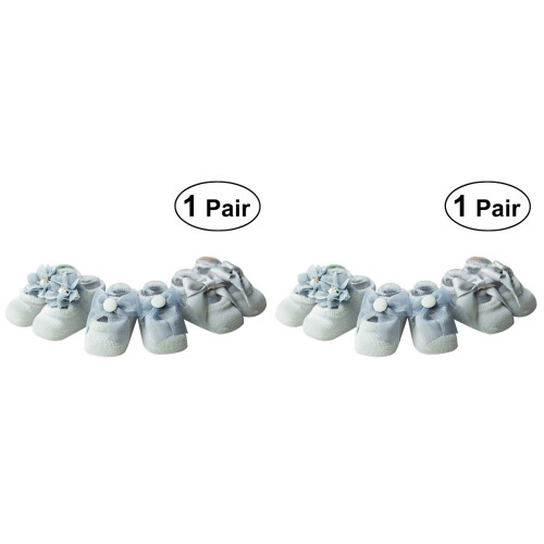 2Paires Bébé Antidérapantes Pour 1