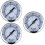 3Pièces Pression Air Acier Double Mesure Bar Psi Robuste 7