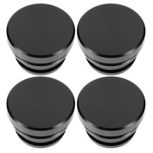4Pièces Couvercles Allume-Cigare Aluminium Noir Accessoires Auto