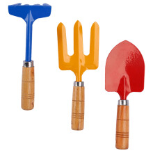 4Sets Colorful Wood and Metal Sand Digging for Outdoor Play