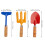 4Sets Portable Assorted Beach Metal and Wood Sand Tools 10