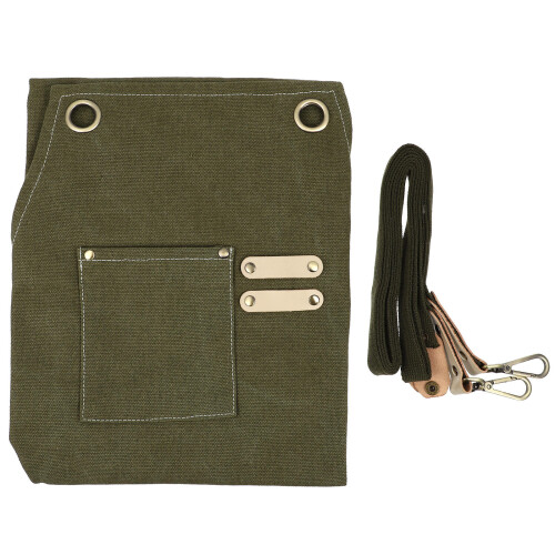 2Pcs Green Canvas Apron Labour Suit for Home Baking 1