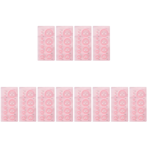12Pièces Ensemble Outils Quilling ABS Rose Pour Modèles Papier 3D 1