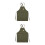 2Pcs Green Canvas Apron Labour Suit for Home Baking 8
