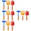 4Sets Portable Assorted Beach Metal and Wood Sand Tools 8