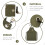 2Pcs Green Canvas Apron Labour Suit for Home Baking 10